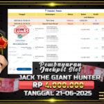 BUKTI JACKPOT SLOT JACK THE GIANT HUNTER TERPERCAYA DI INDONESIA TGL 21-06-2025