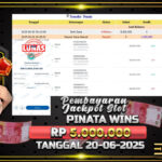 BUKTI JACKPOT SLOT PINATA WINS TERPERCAYA DI INDONESIA TGL 20-06-2025