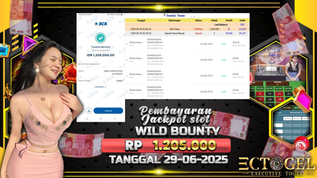 BUKTI JACKPOT SLOT WILD BOUNTY SHOWDOWN TERPERCAYA DI INDONESIA TGL 29-06-2025