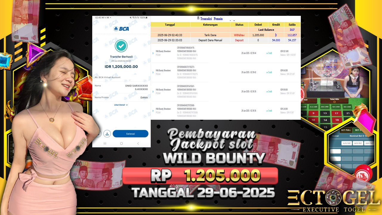 BUKTI JACKPOT SLOT WILD BOUNTY SHOWDOWN TERPERCAYA DI INDONESIA TGL 29-06-2025
